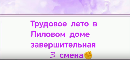 Закрытие летнего трудового сезона в ЦДСЗ &laquo;Лиловый дом&raquo; г. Краснокаменск